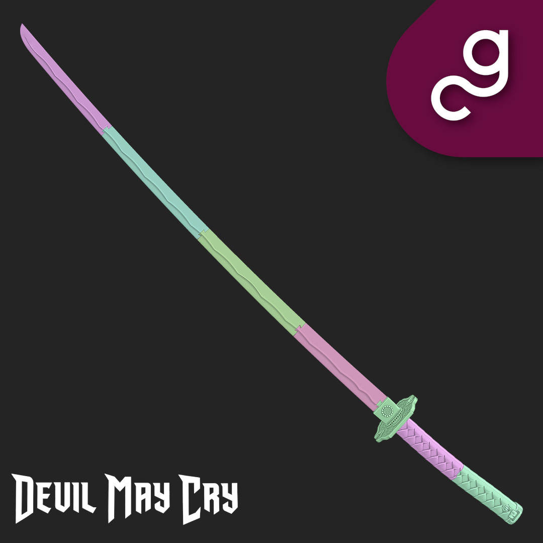 Yamato Vergil Katana Devil May Cry 3D print model_2