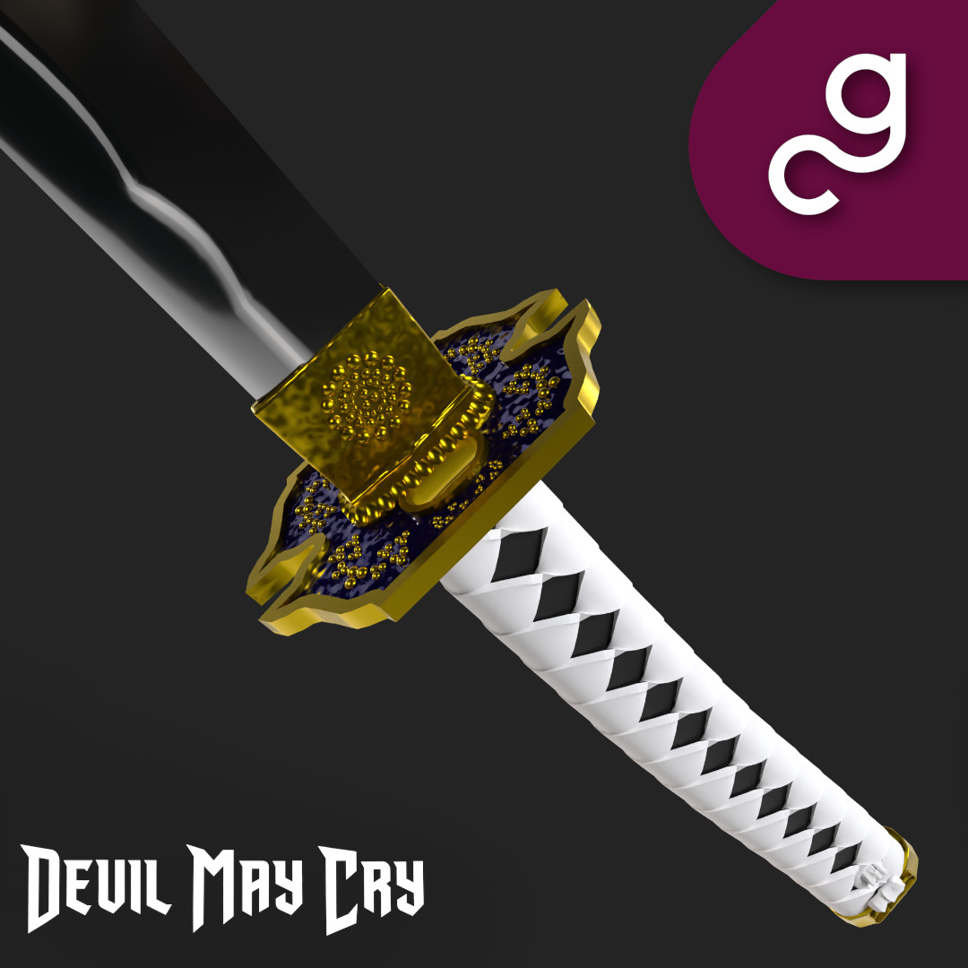 Yamato Vergil Katana Devil May Cry 3D print model_3