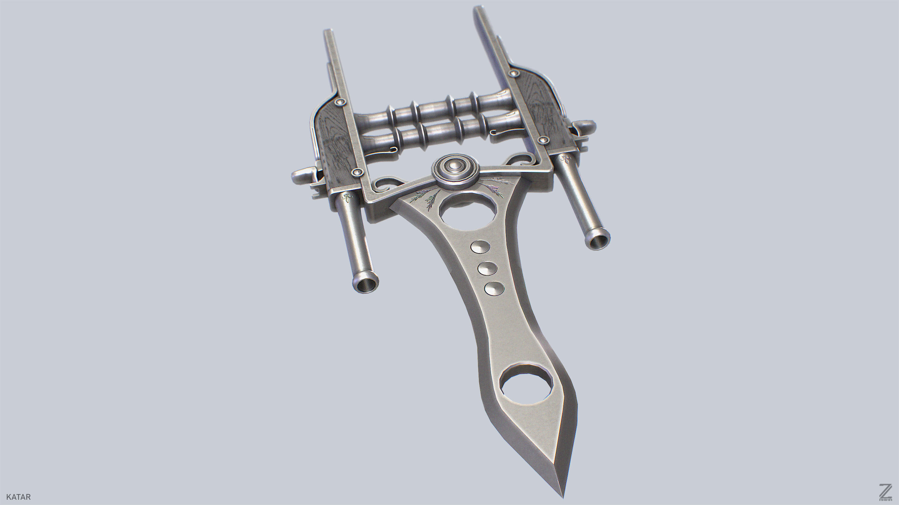 Katar  Low-poly 3D model_8