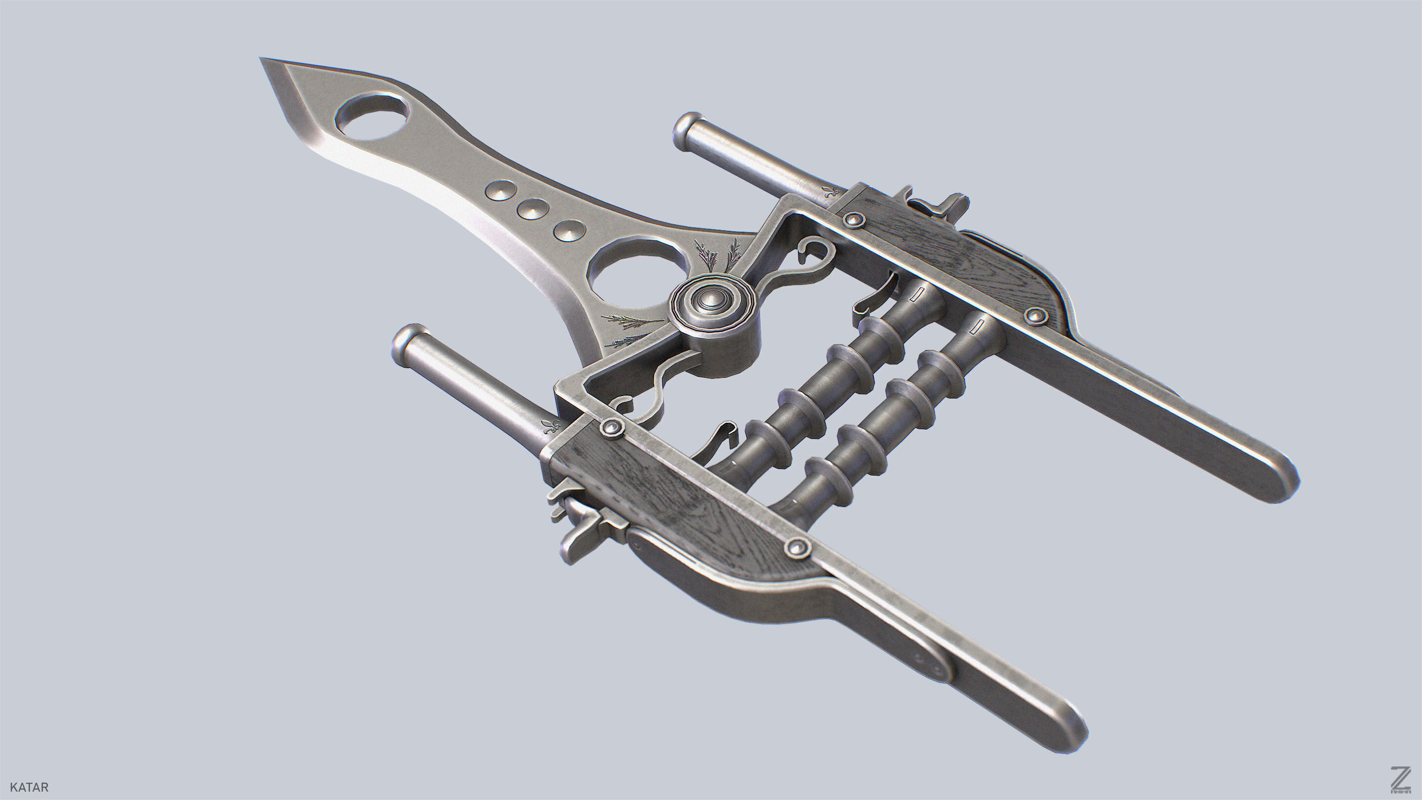 Katar  Low-poly 3D model_2