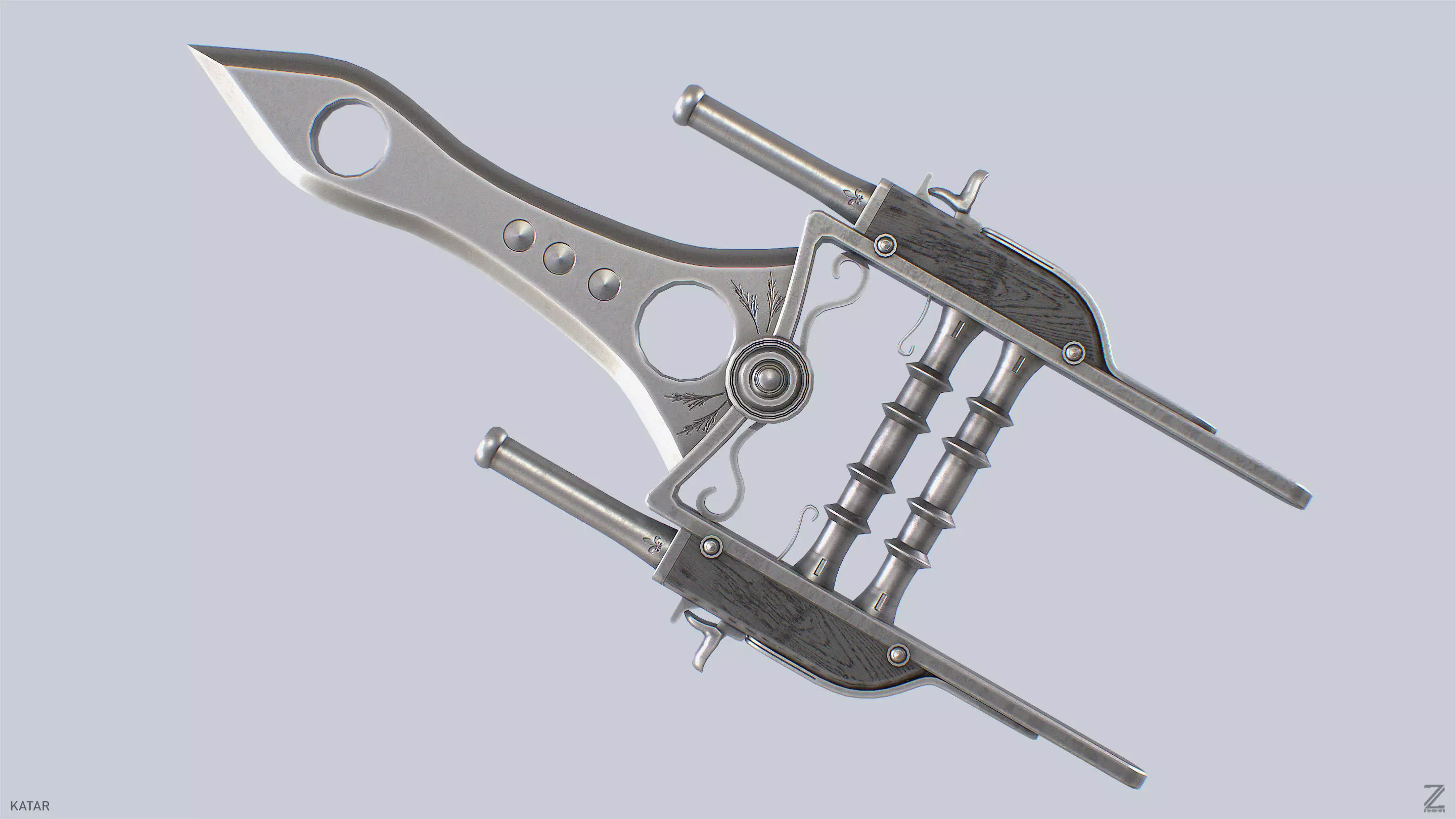 Katar  Low-poly 3D model_0