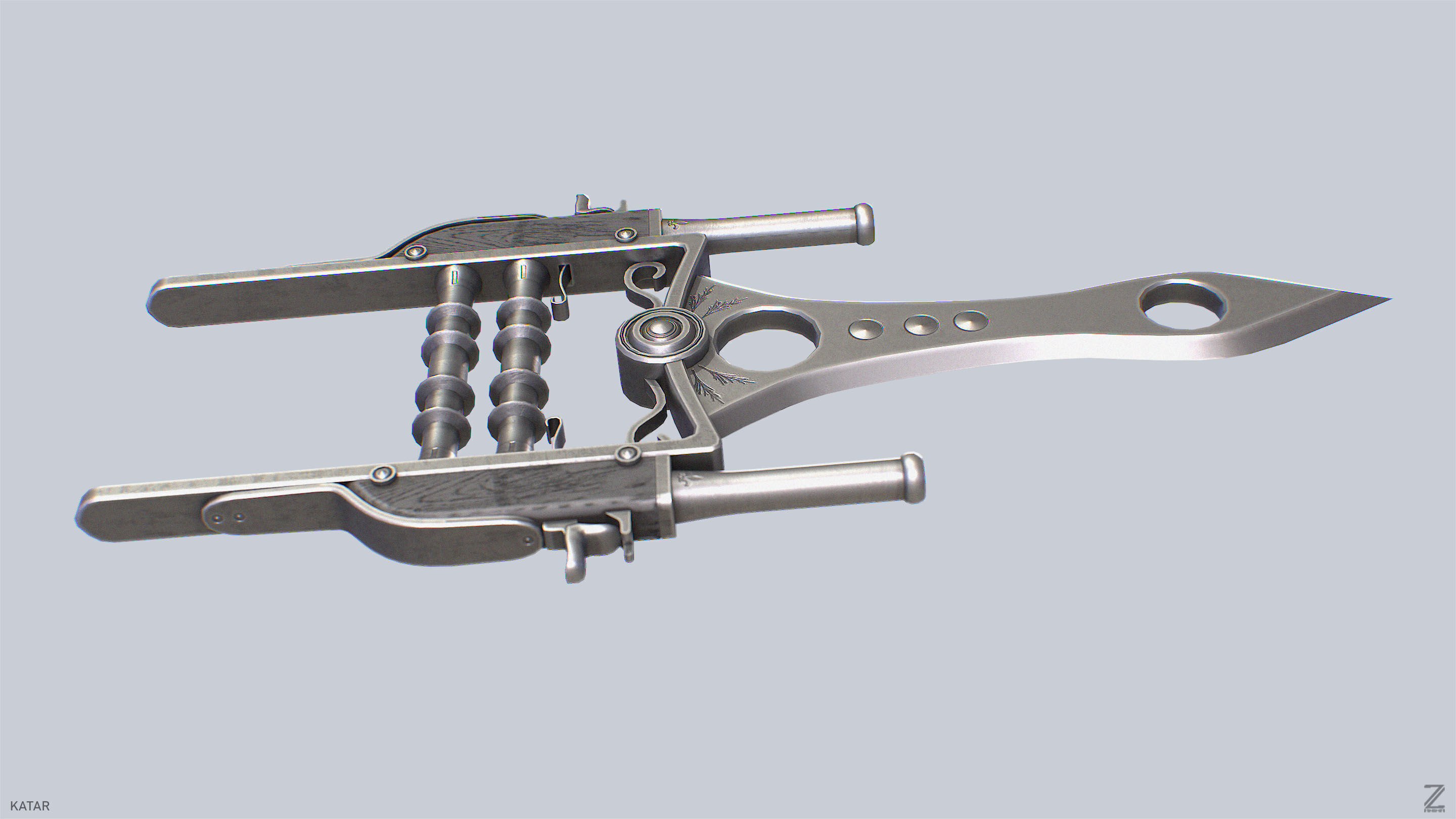 Katar  Low-poly 3D model_7