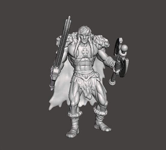 KING GRAYSKULL2002 MINIATURE MODEL FIGURE FOR FANTASY GAMES RPG 3D print model