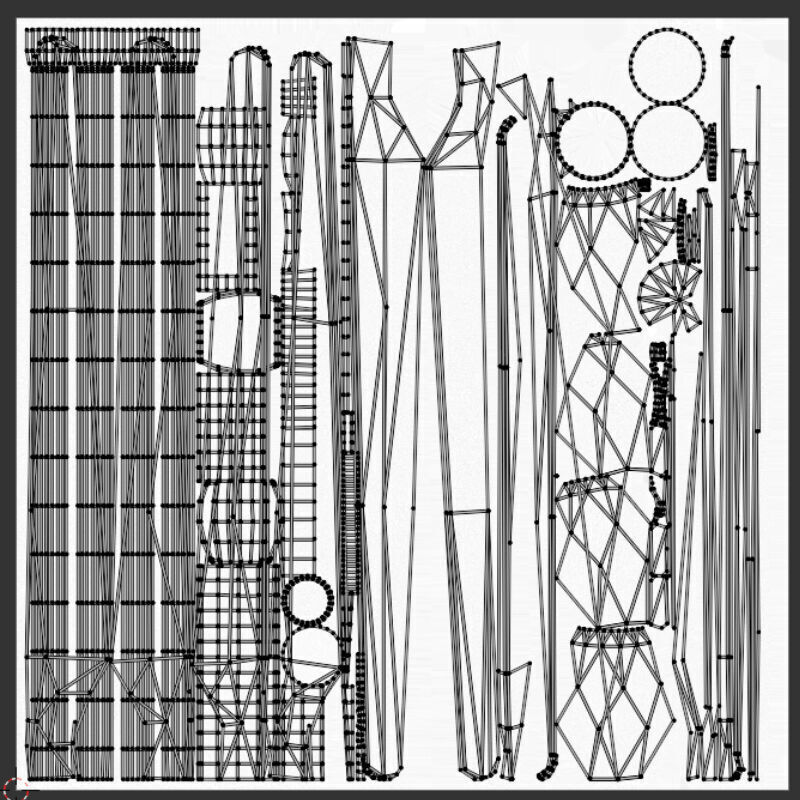 Generic Wind Power Turbine Low-poly 3D model_10
