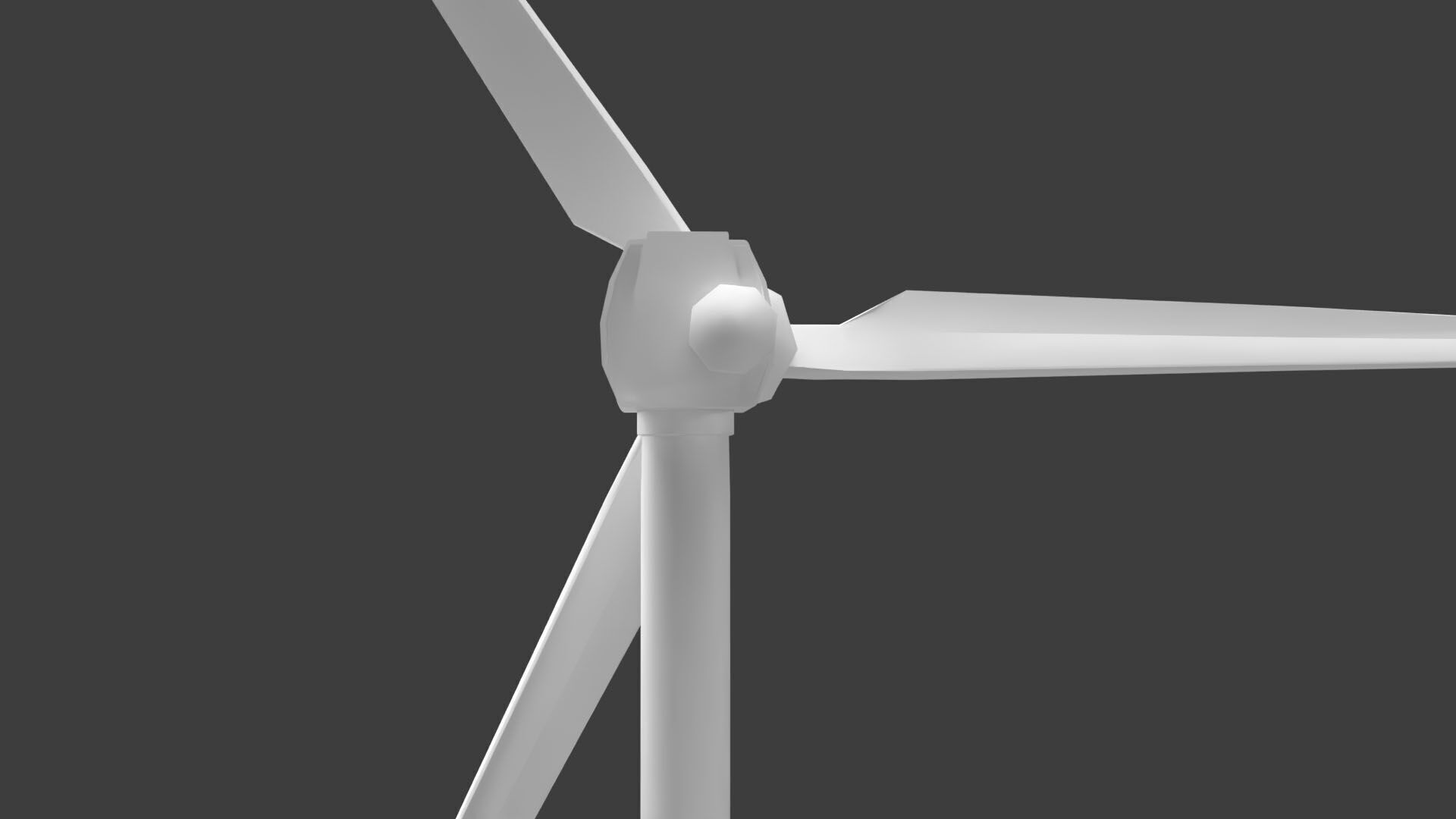Generic Wind Power Turbine Low-poly 3D model_5