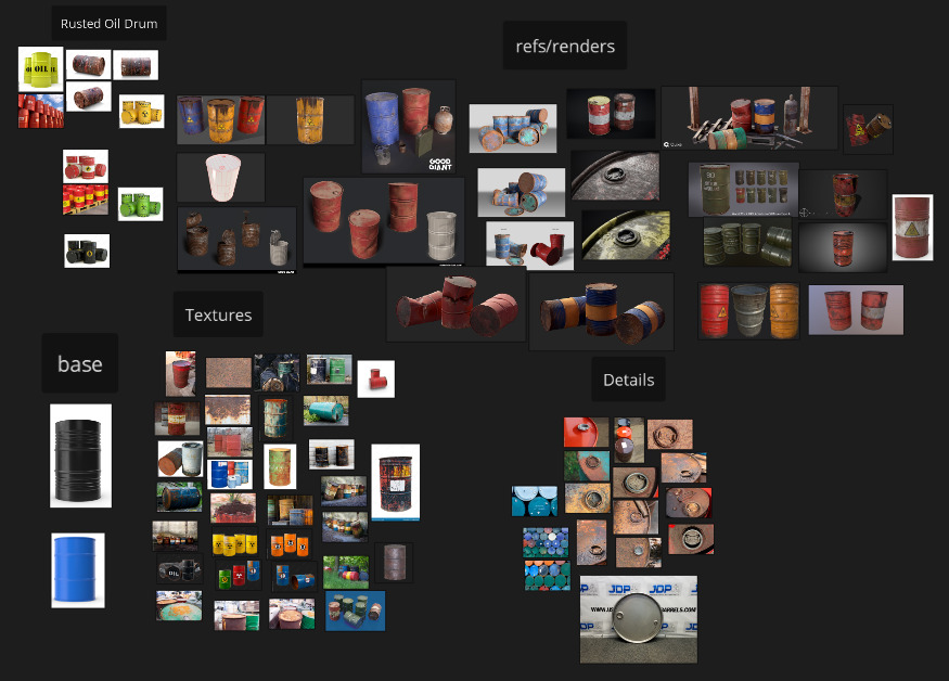 Explosive Barrel Low-poly 3D model_5