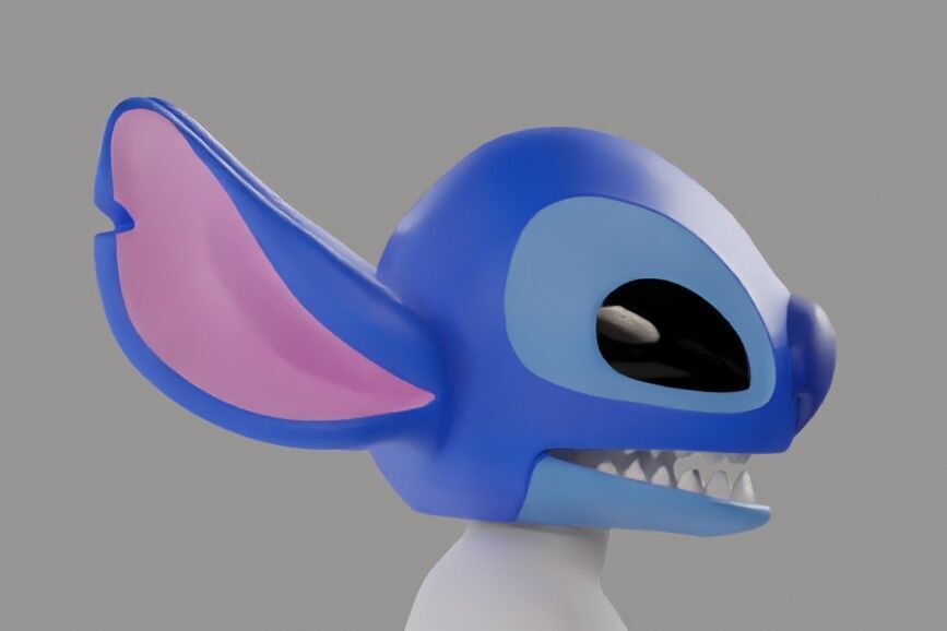 Stitch Head For Cosplays 3D print model_11