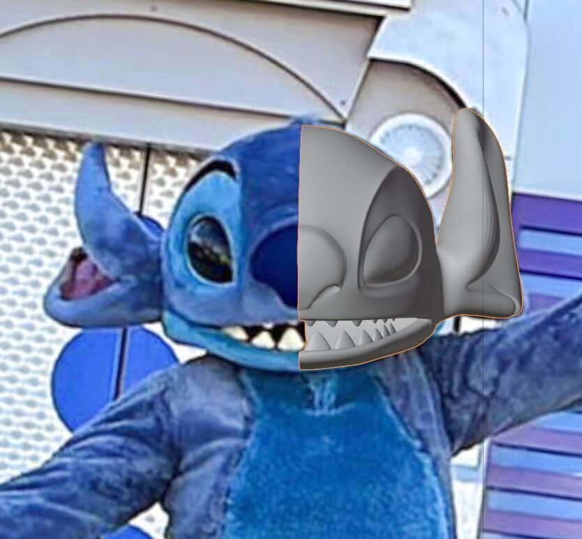 Stitch Head For Cosplays 3D print model_1