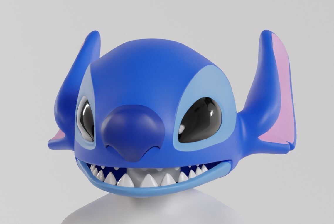 Stitch Head For Cosplays 3D print model_4