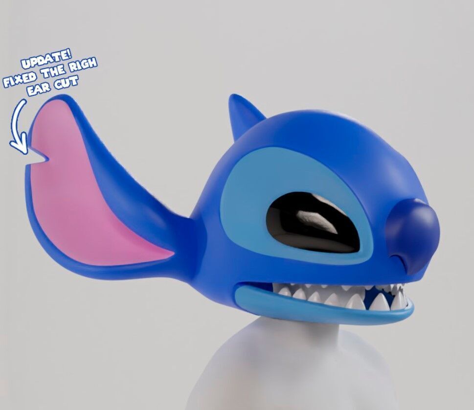 Stitch Head For Cosplays 3D print model_10