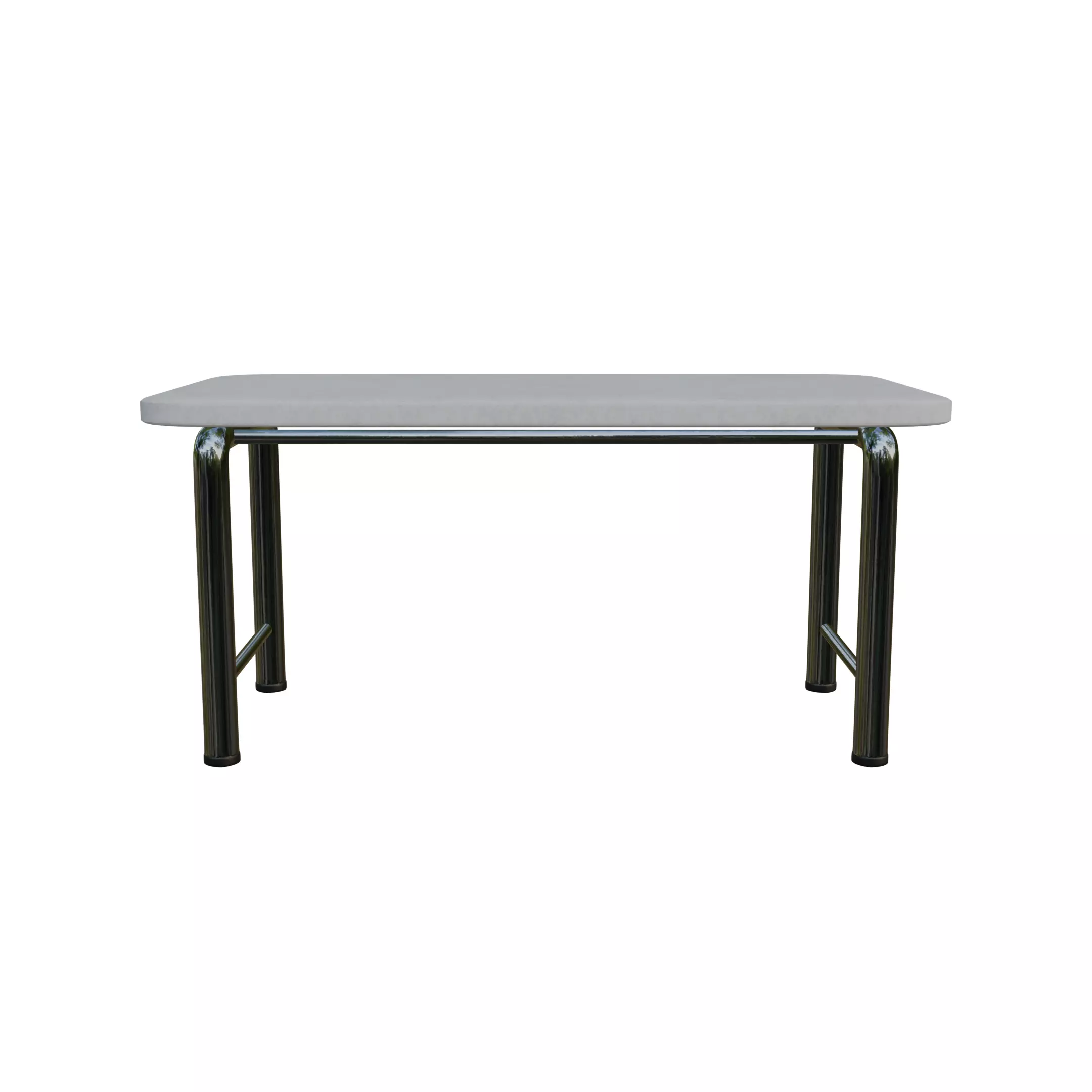 White and Metalic Kitchen Table PBR 3D model