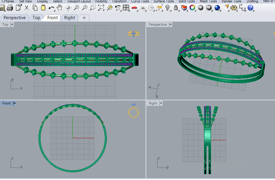 Bracelet 3 3D print model_1