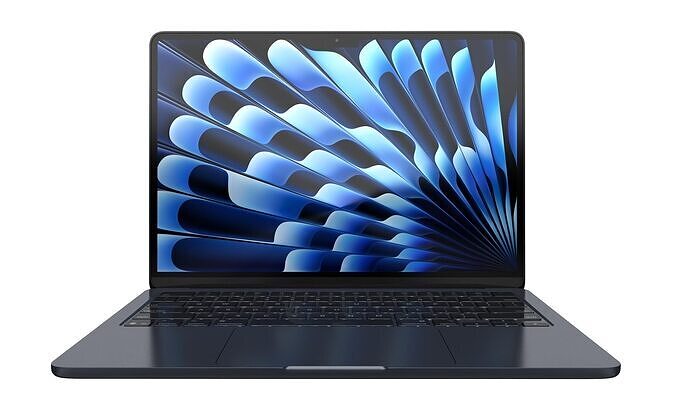 Apple MacBook Air 13 inch With M4 Chip Midnight 3D model