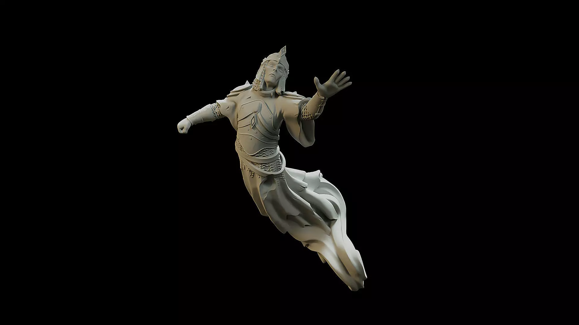 shadow pose 3D print model_0