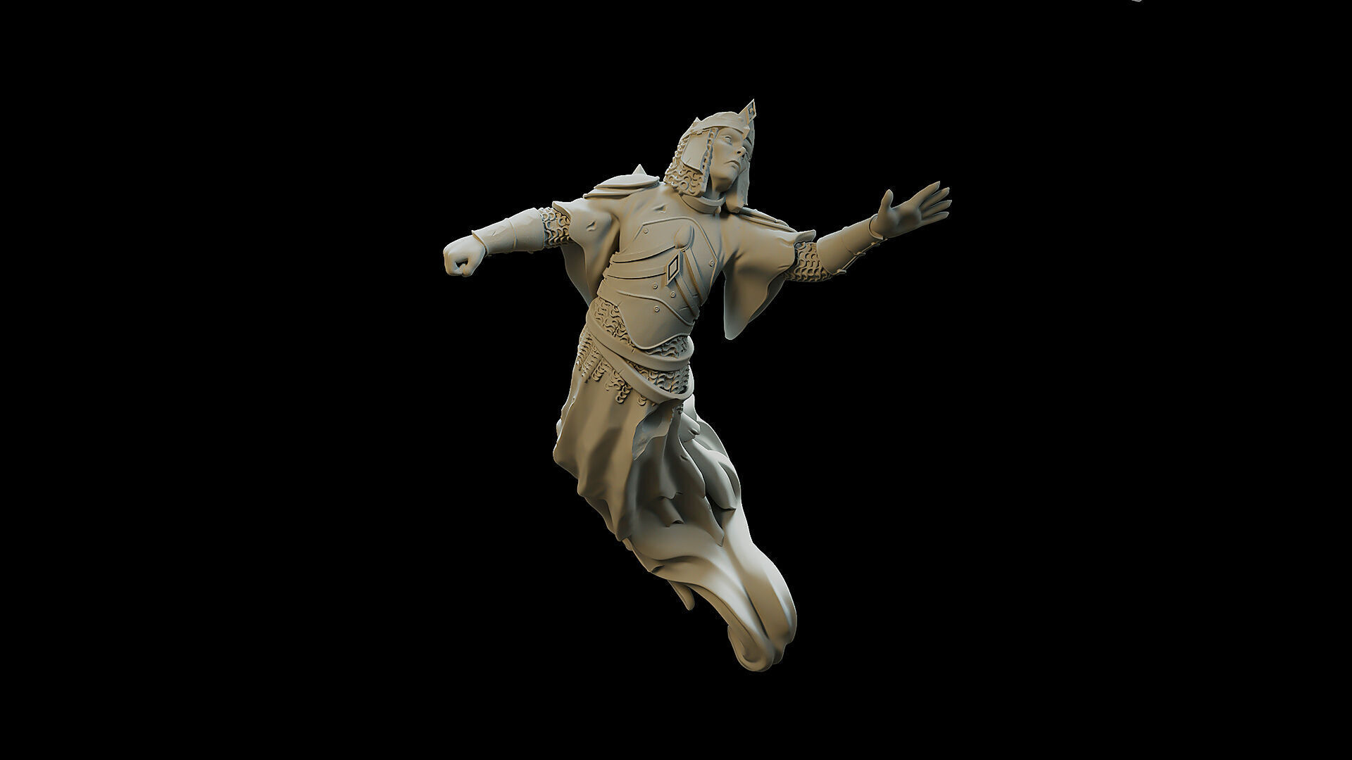 shadow pose 3D print model_1