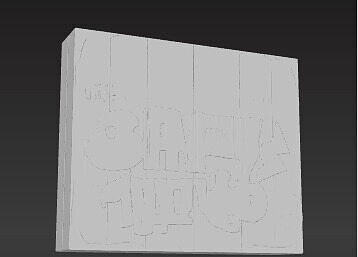 Urban Canvas  Graffiti Wall with Peeling Paint Low-poly 3D model 6