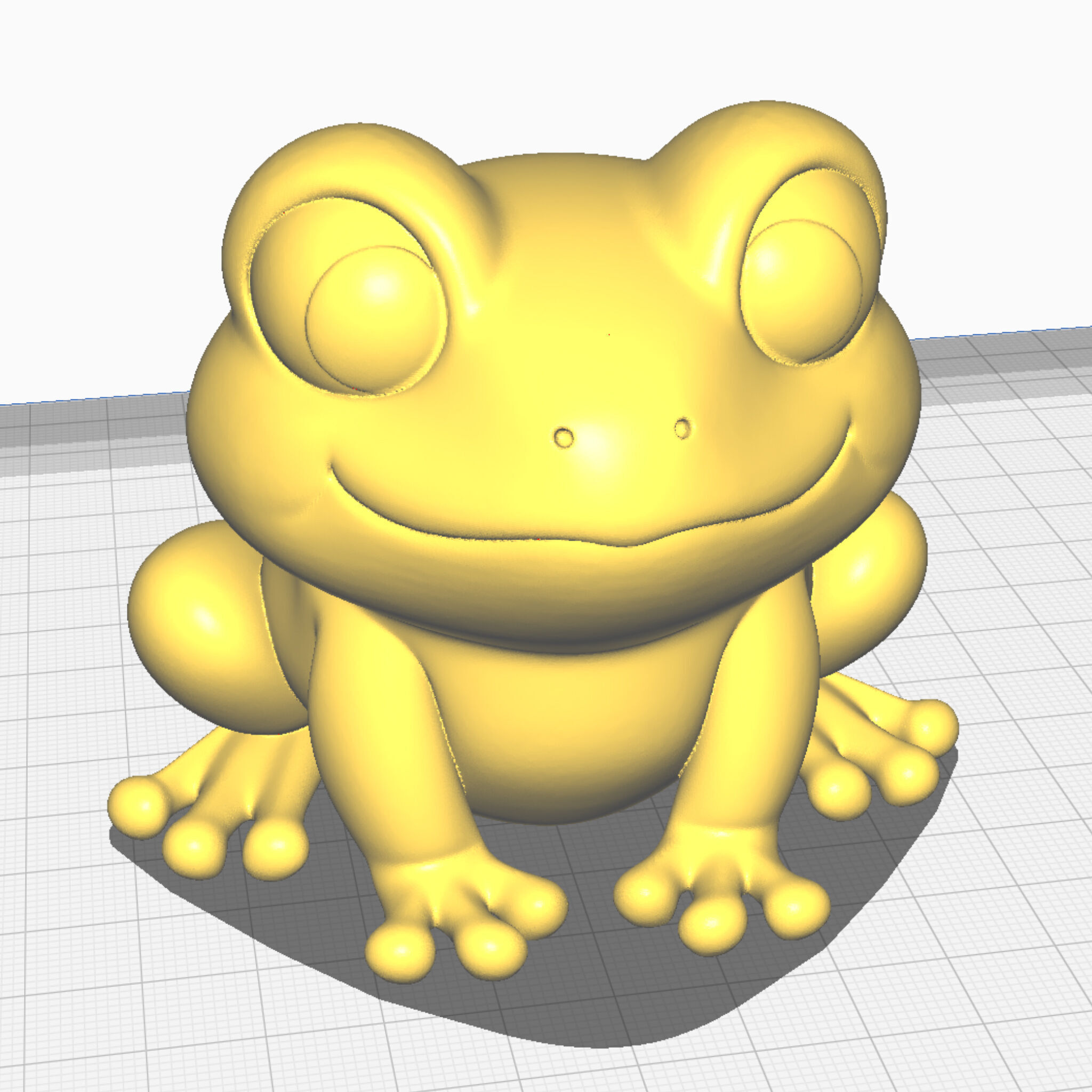 Cute Frog Printable 3D print model_3
