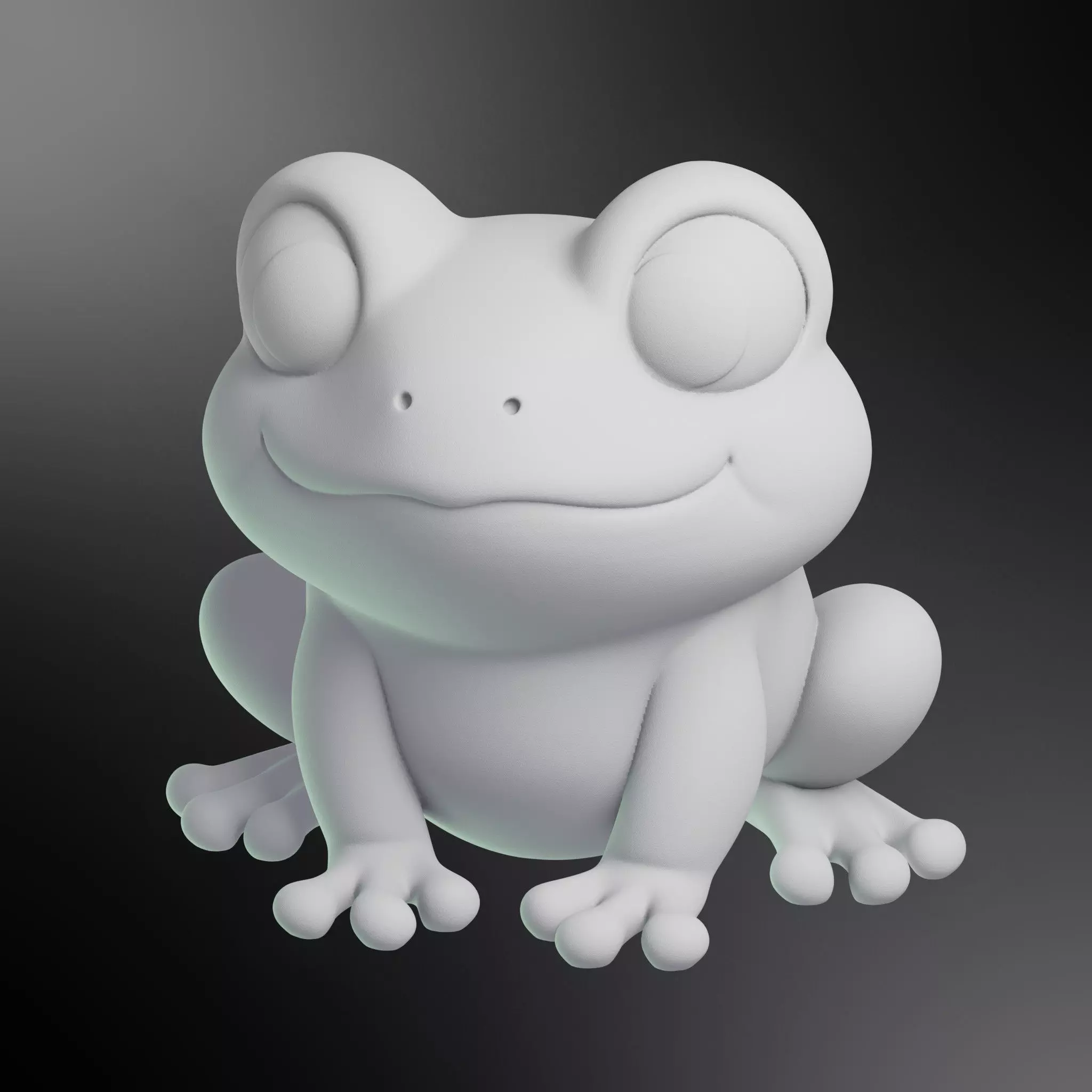 Cute Frog Printable 3D print model_0