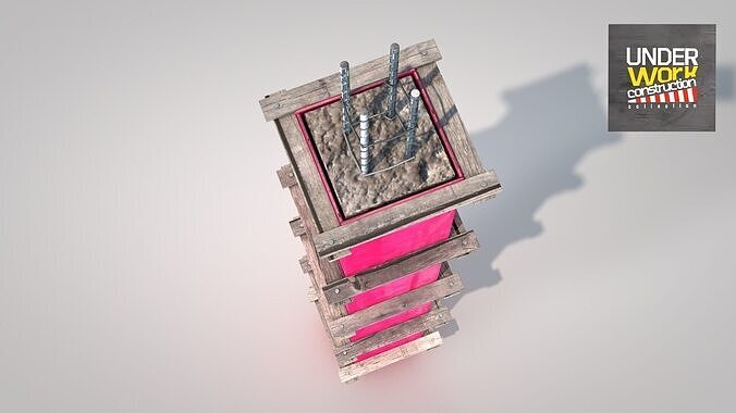 Reinforced Concrete Pillar 3D model 3