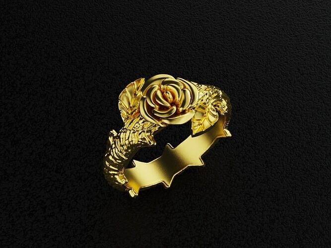 Ring Rose - Anillo Rosa 3D print model