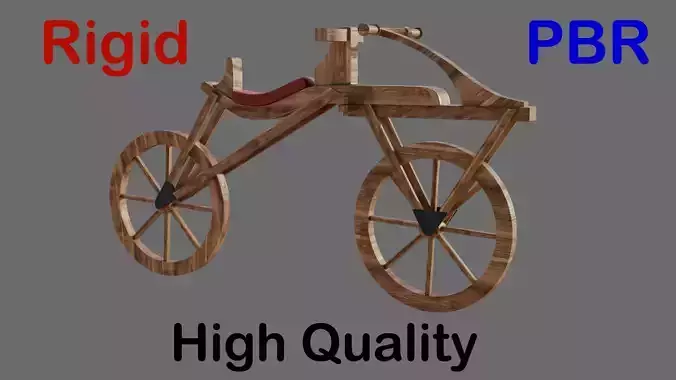 Draisine bike 3d model