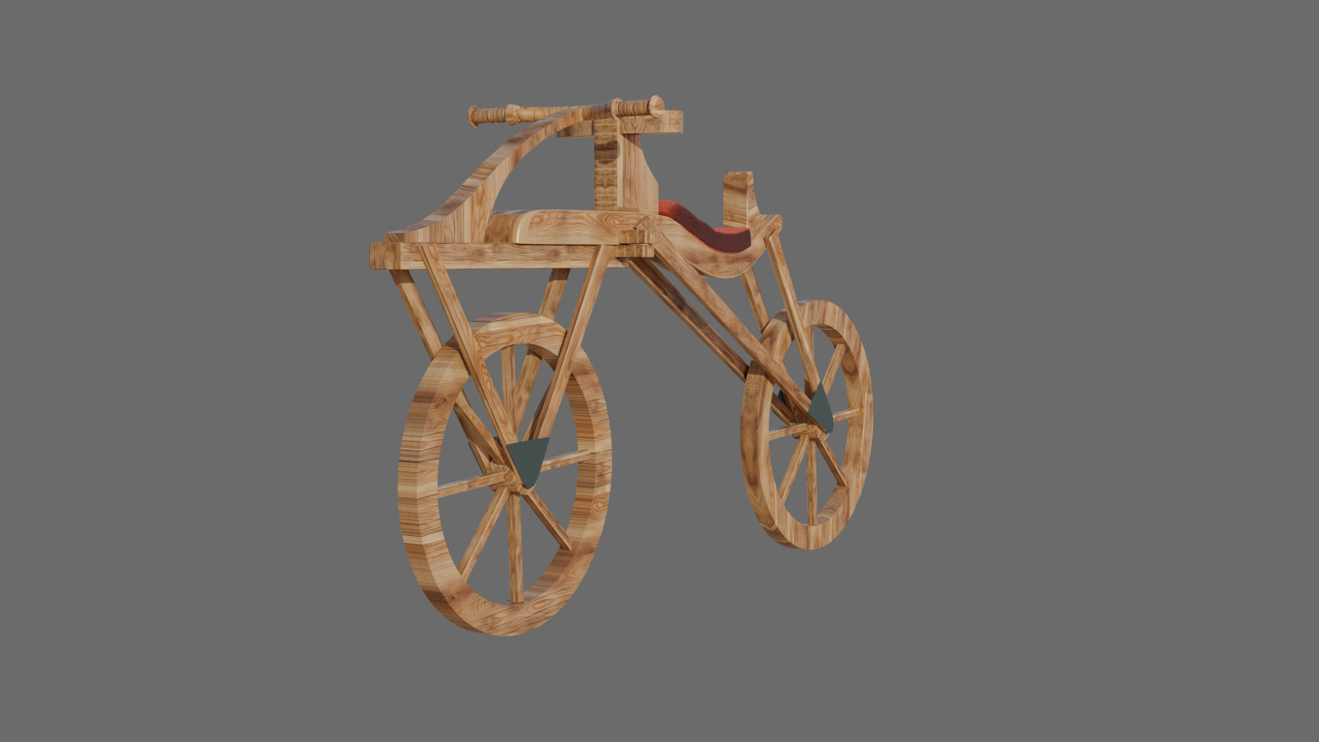 Draisine bike 3d model 3D model_1