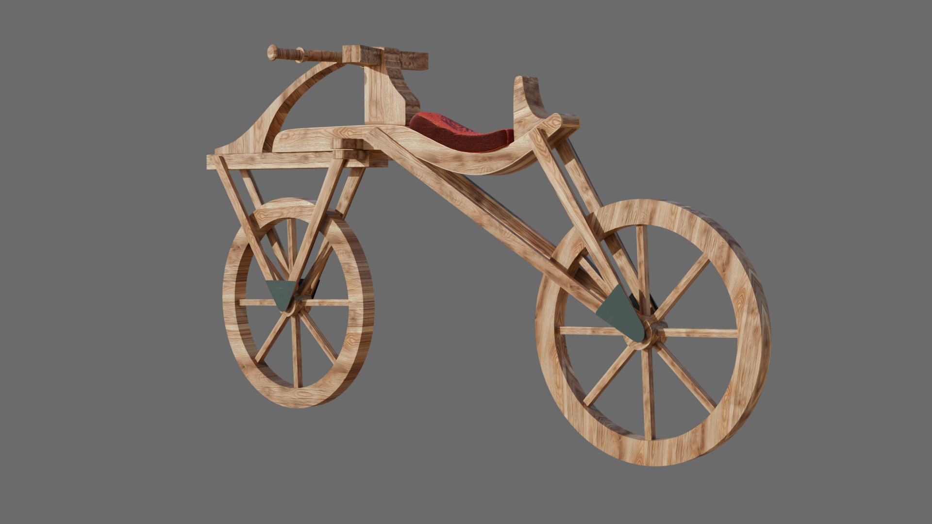 Draisine bike 3d model 3D model_3