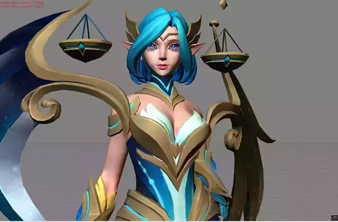 Lunox Libra Low-poly 3D model