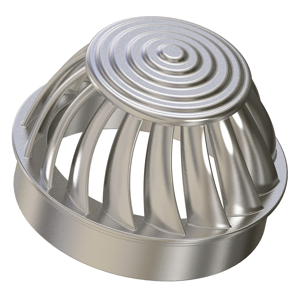 Turbine Roof Ventilator 3D print model_3