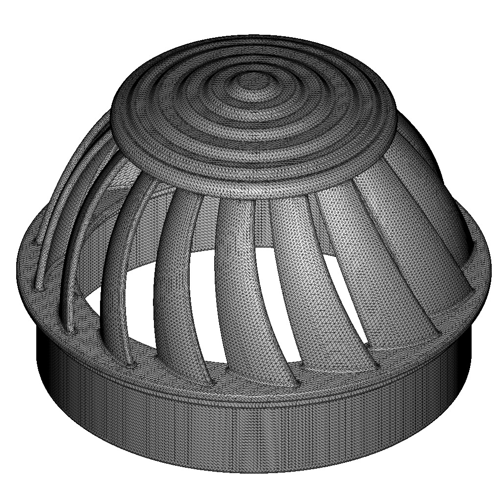 Turbine Roof Ventilator 3D print model_4
