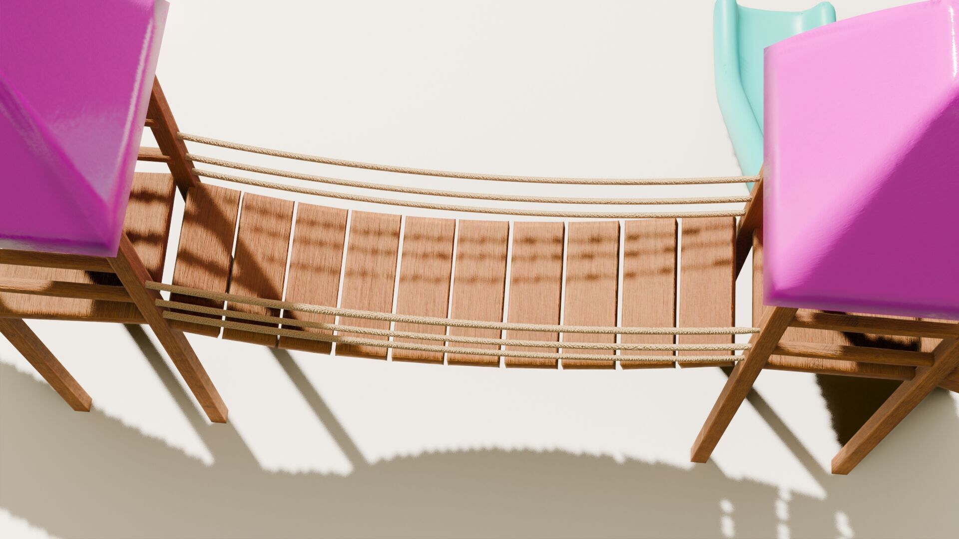 Playground castle with a slide Low-poly 3D model_7