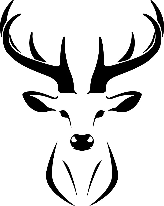 Stylized Deer Head 3D Model for Art Print and Digital Use 3D model_8