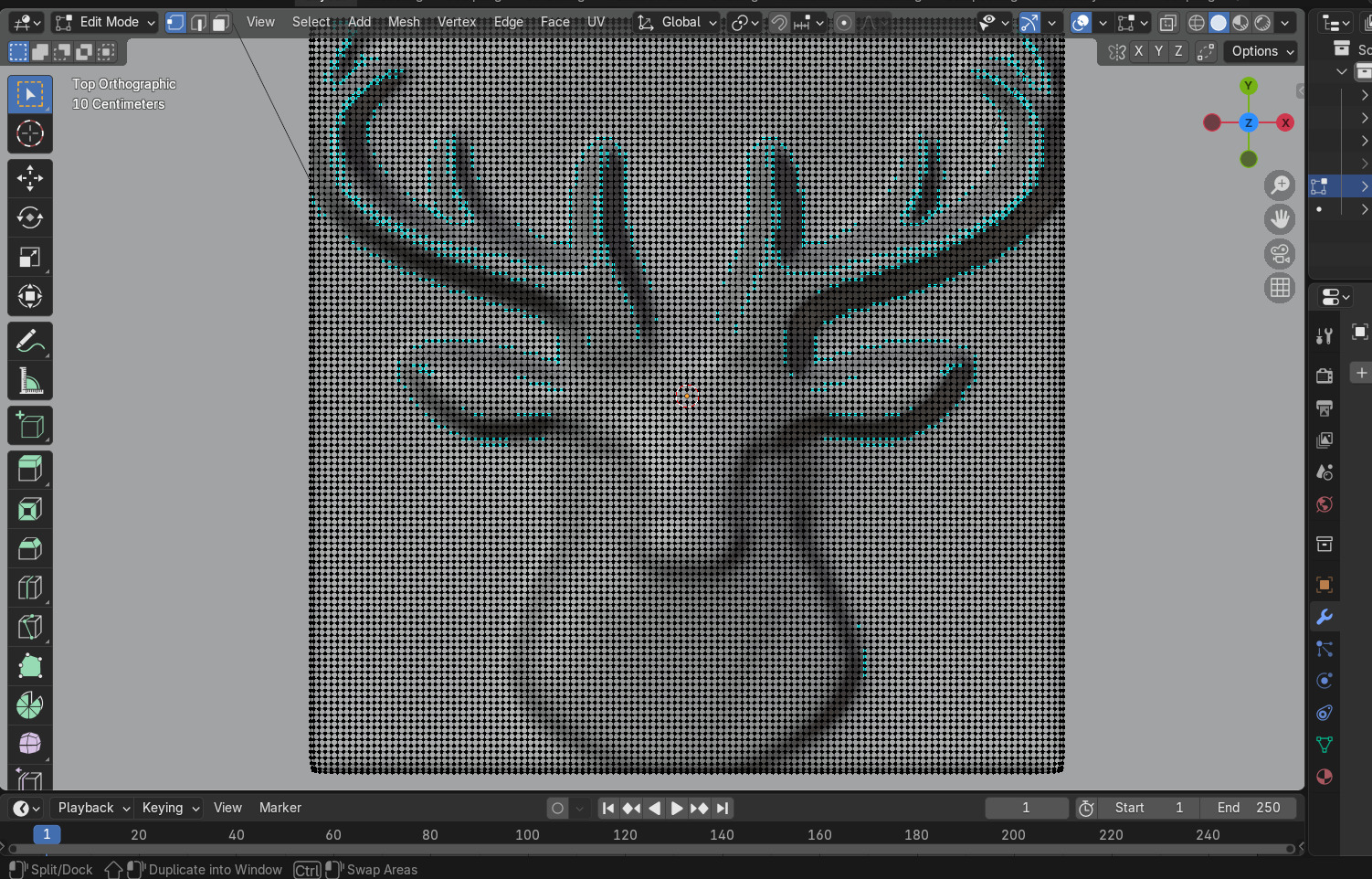 Stylized Deer Head 3D Model for Art Print and Digital Use 3D model_2