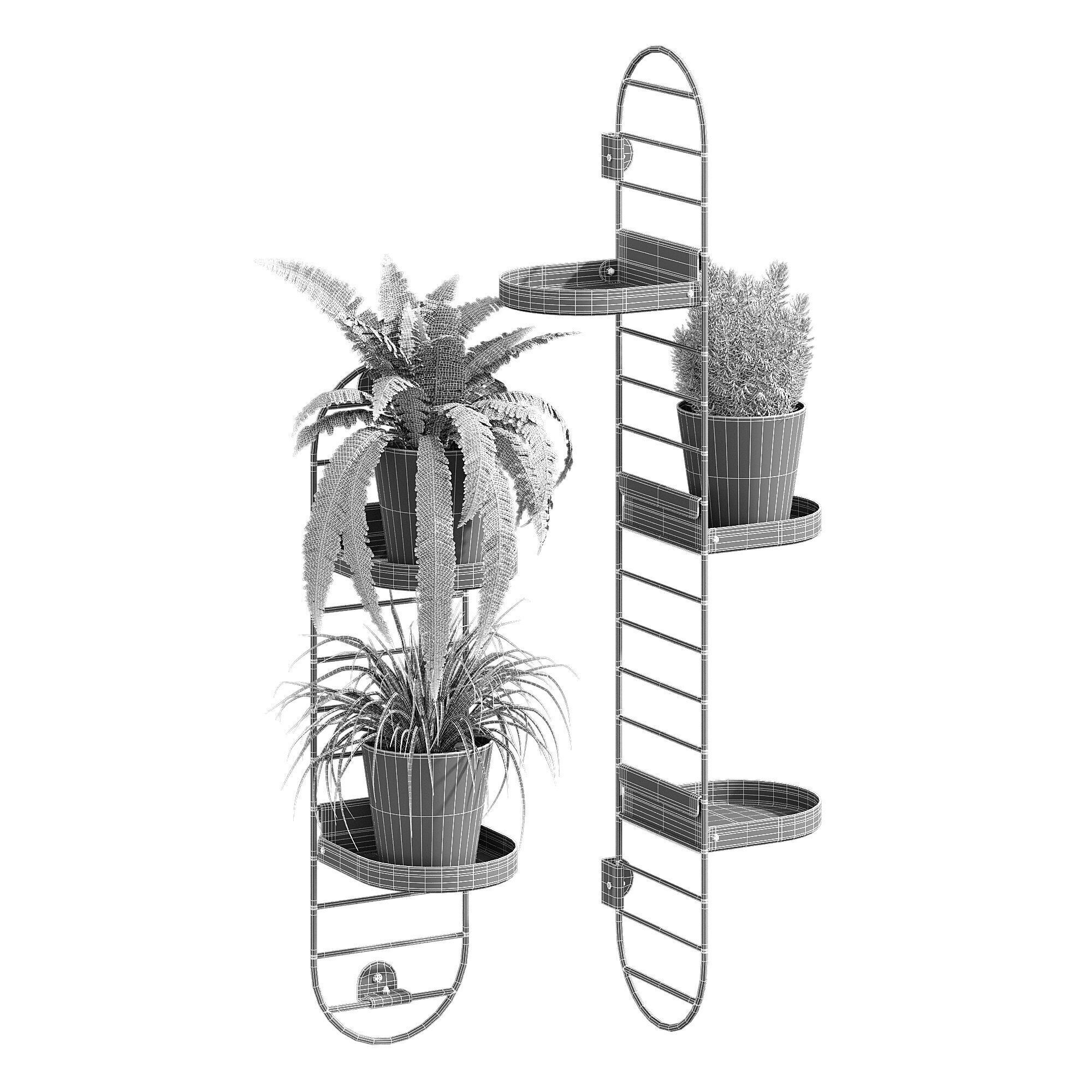 Skuggrona plant stand 3D model_6