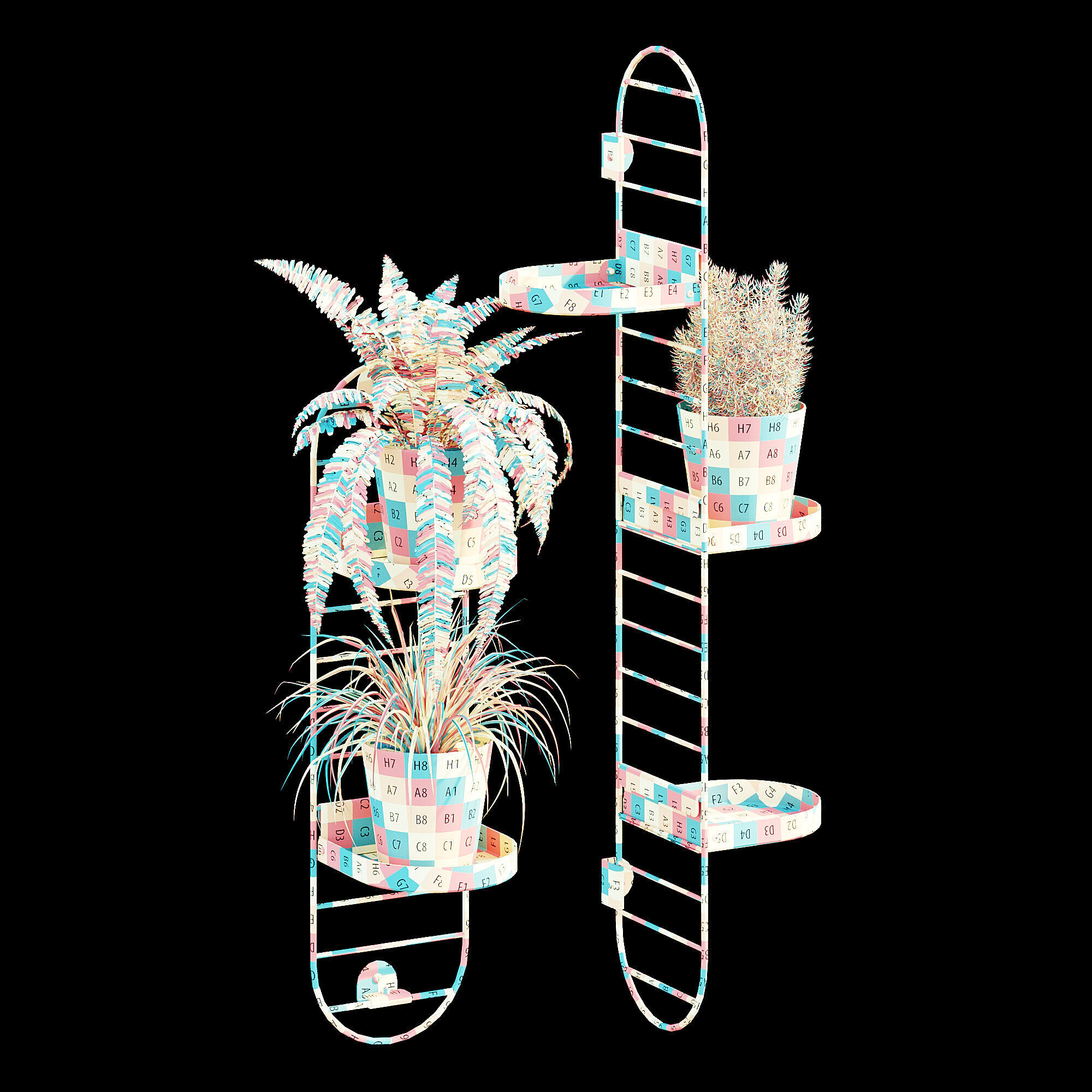 Skuggrona plant stand 3D model_15