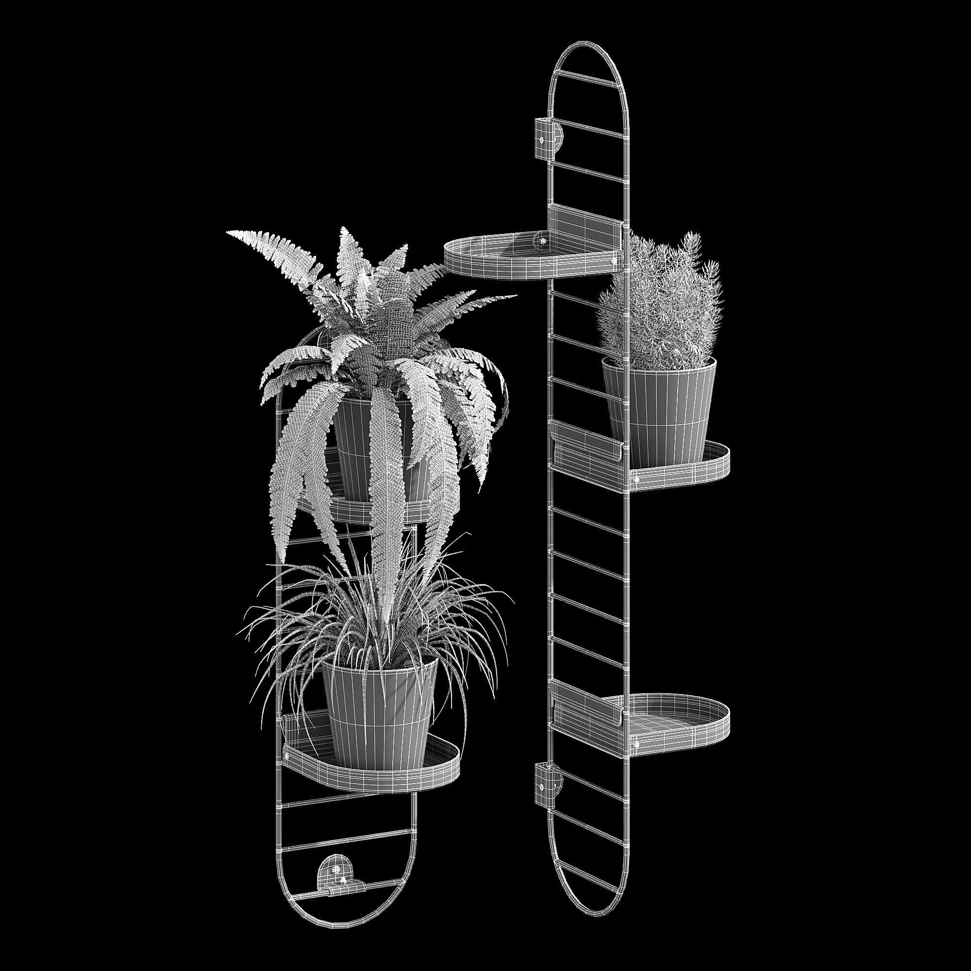 Skuggrona plant stand 3D model_14