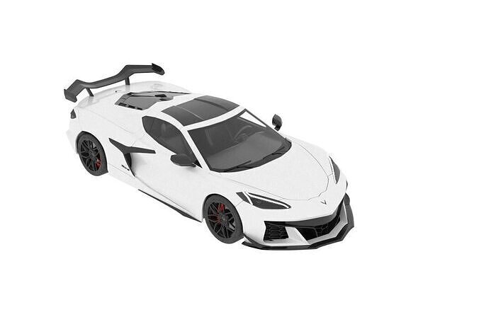 Chevrolet Corvette Low-poly 3D model