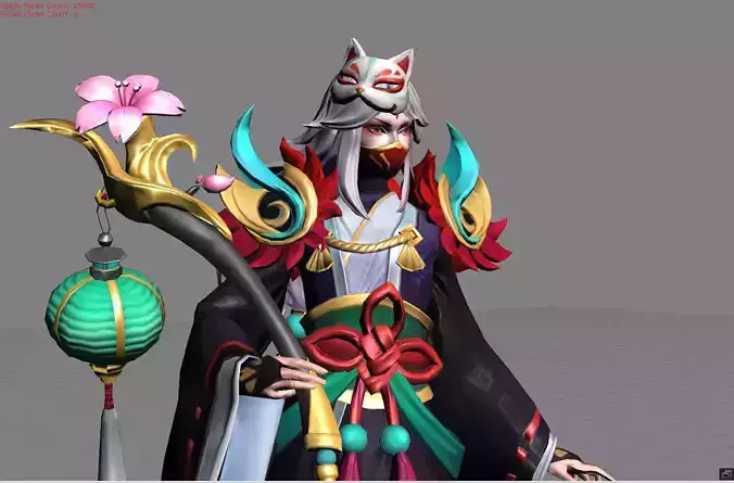 Luo Yi Tenko Low-poly 3D model