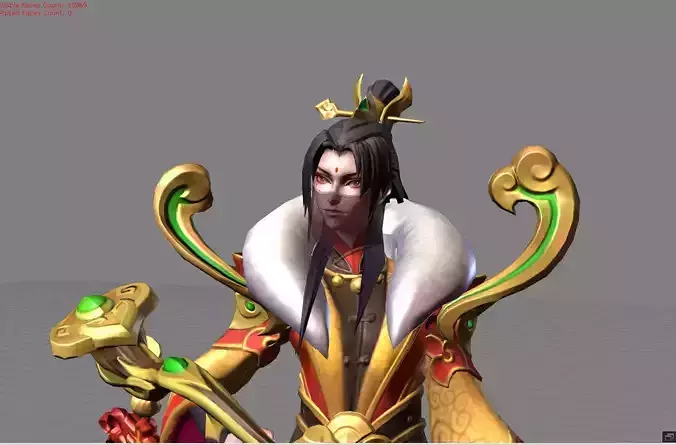 Luo Yi Dawning Fortune Low-poly 3D model