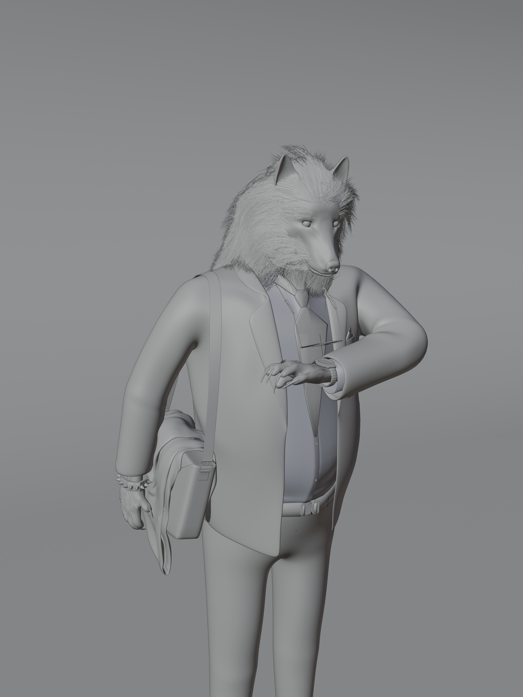 MoonA Businessman  3D model_3