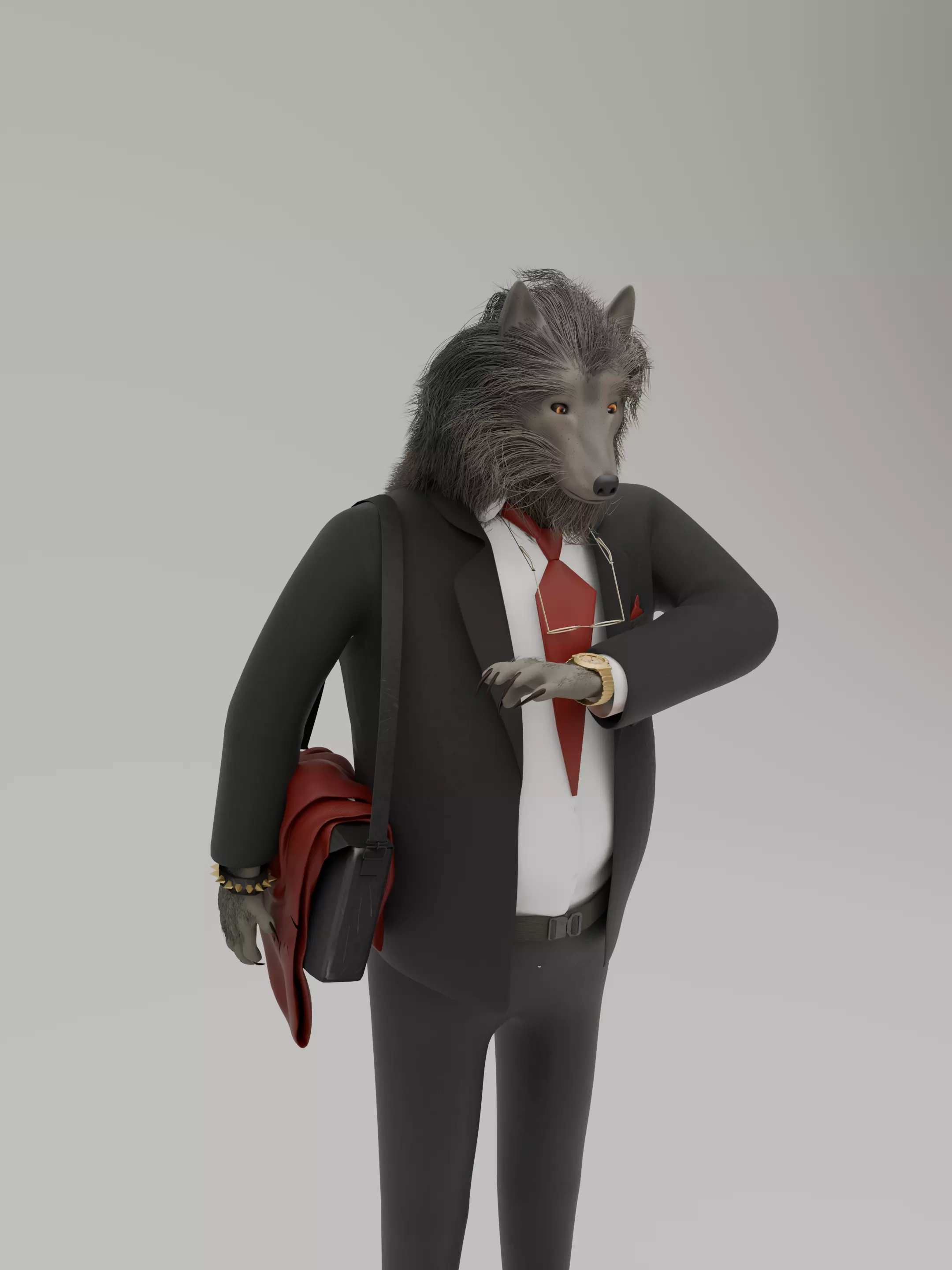 MoonA Businessman  3D model_0