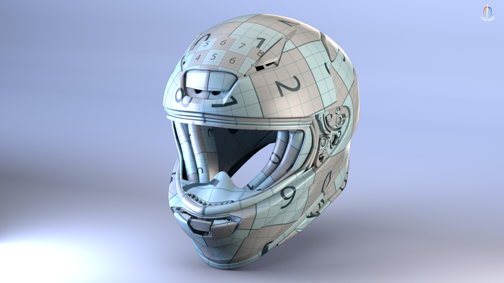 Shoei NXR2 Helmet 3D model_23