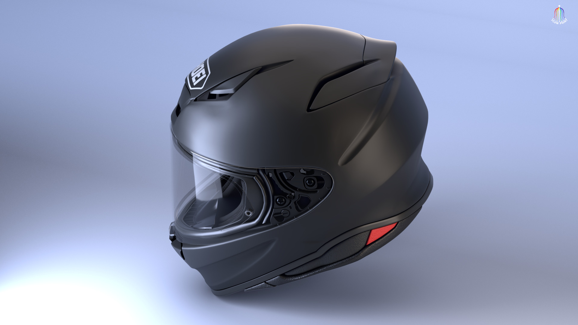 Shoei NXR2 Helmet 3D model_11