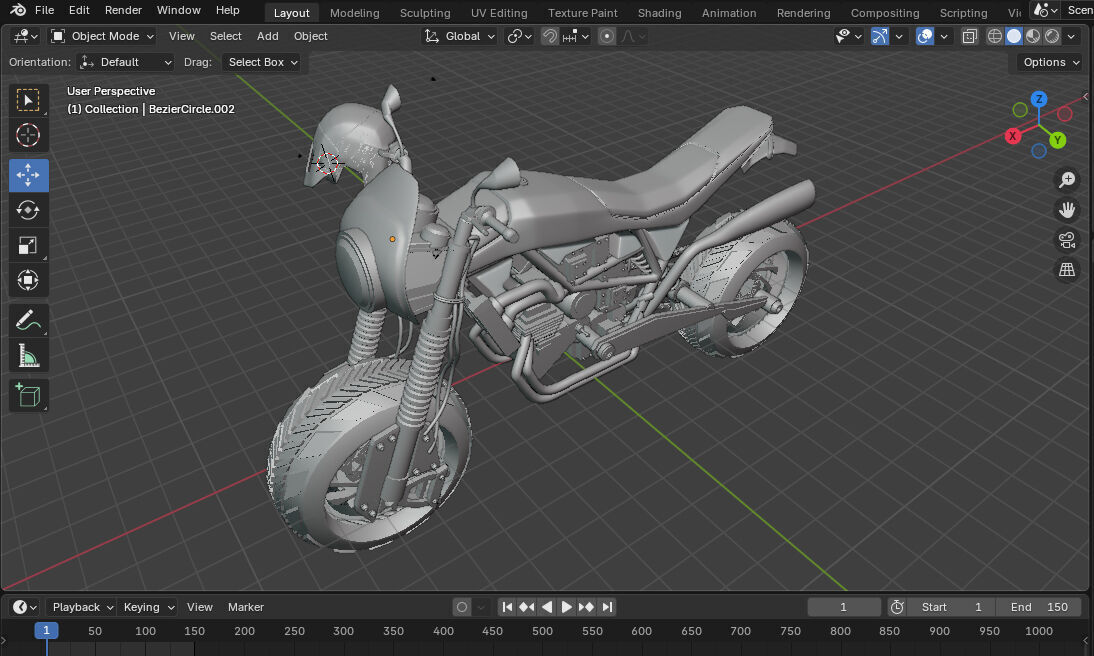 Dirtbike 3d Model 3D model_2