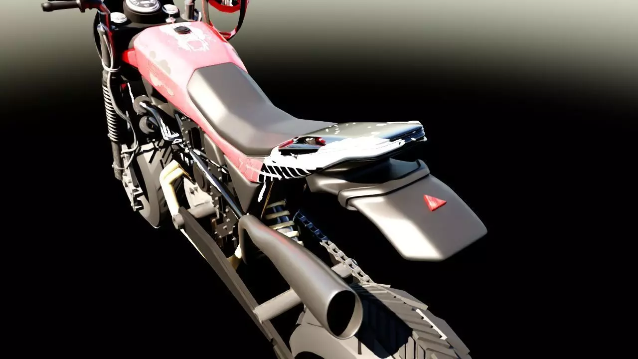 Dirtbike 3d Model 3D model_0