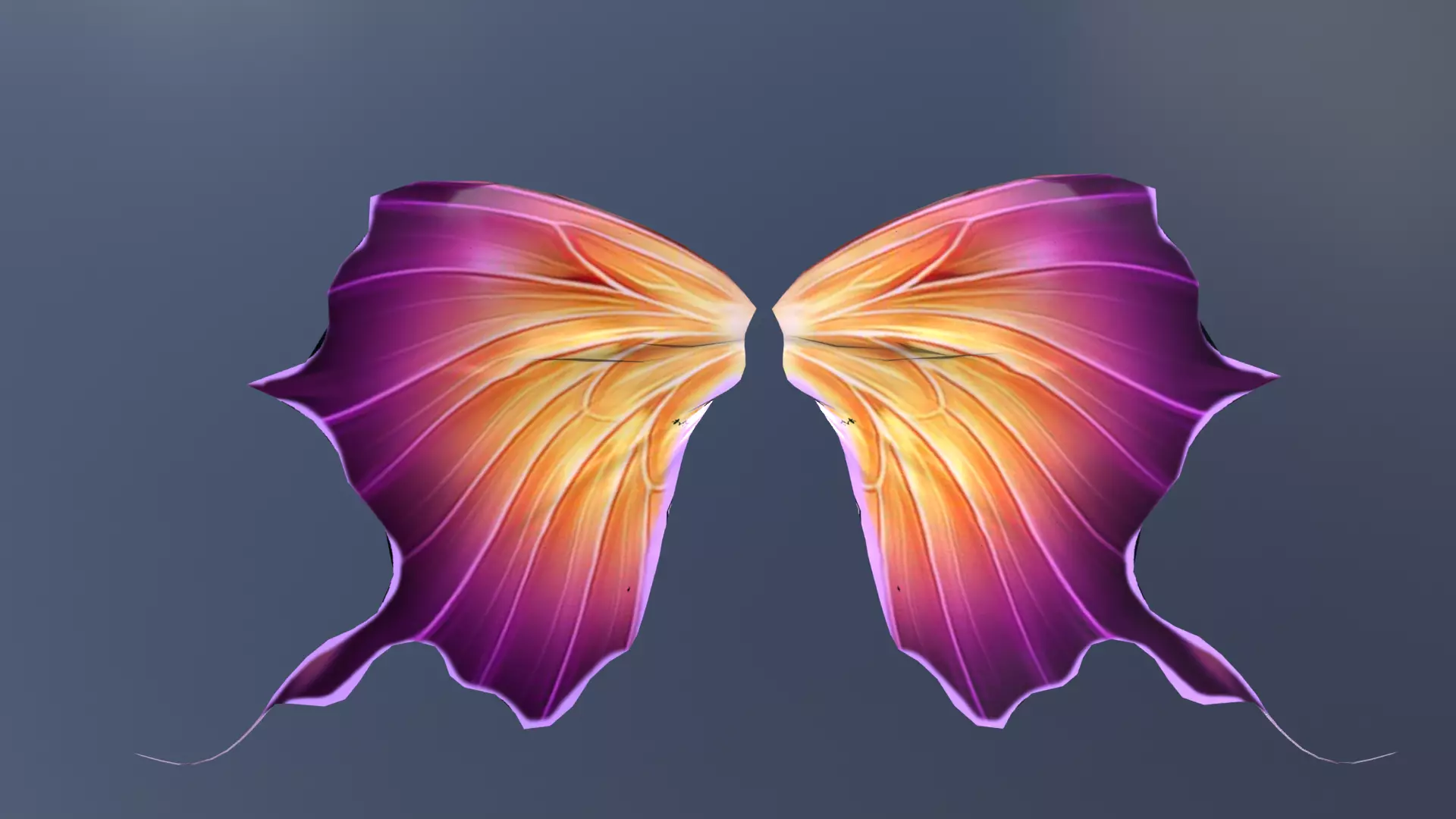 Batterfly Wings 3D Model High Quality Wing for Animation Low-poly 3D model