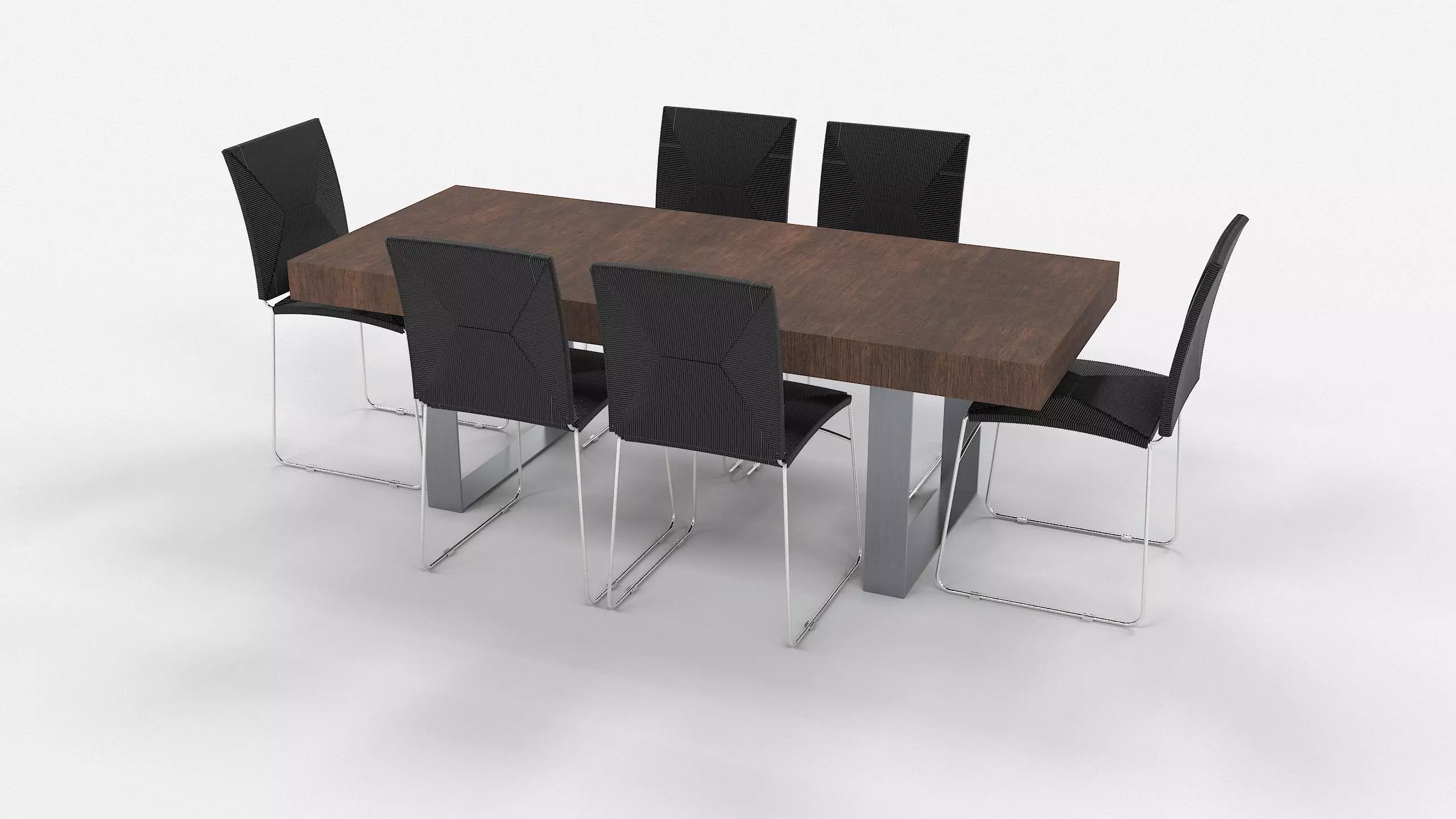 Wayfair Dining Table Chair 3D Model 3D model_0