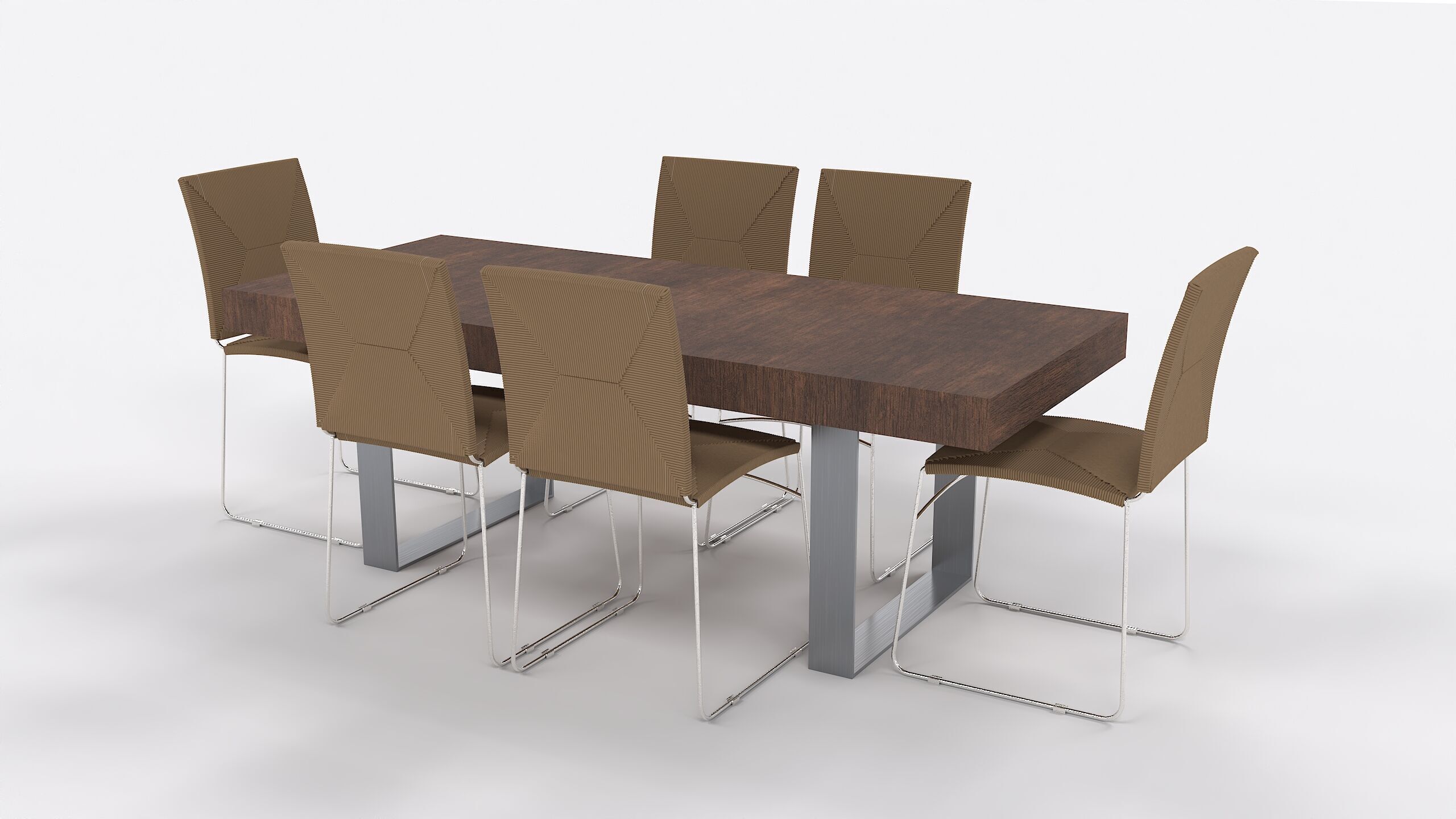 Wayfair Dining Table Chair 3D Model 3D model_8