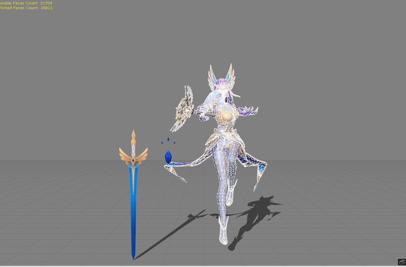 Odette Virgo Low-poly 3D model_4