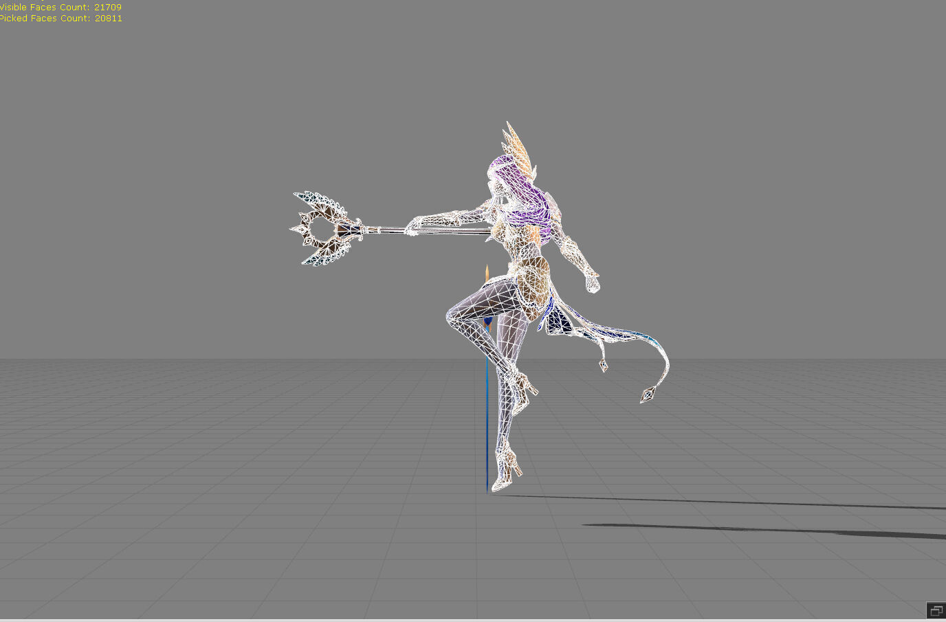 Odette Virgo Low-poly 3D model_6